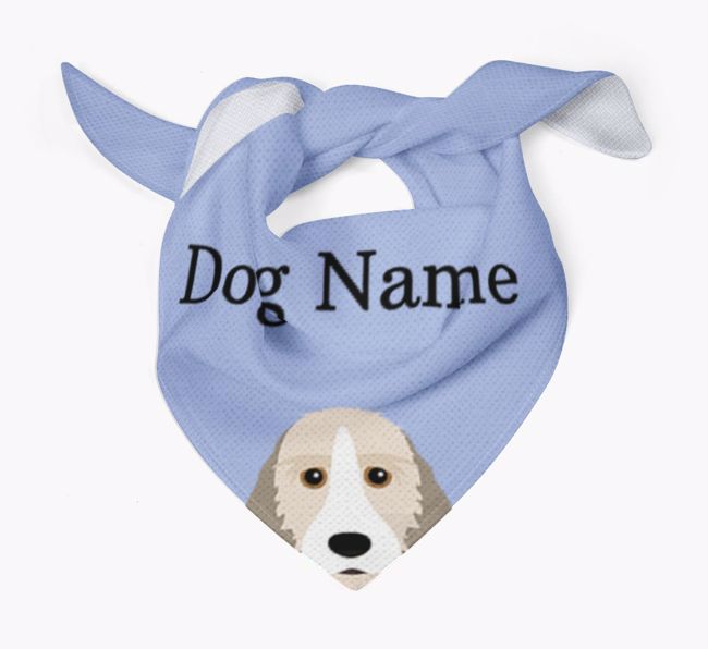 Personalised Dog Bandana with Peeking Yappicons for {dogsName}